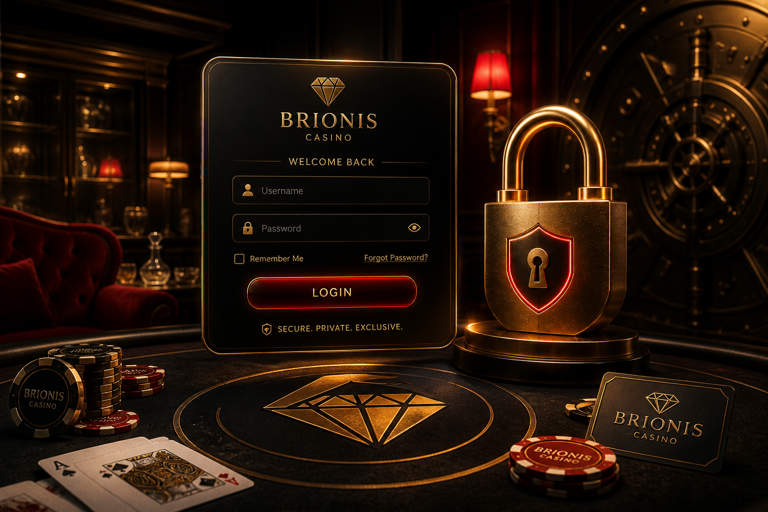 Brionis Casino Login: Anmeldung, Kontozugang und verschlüsselte Sitzung